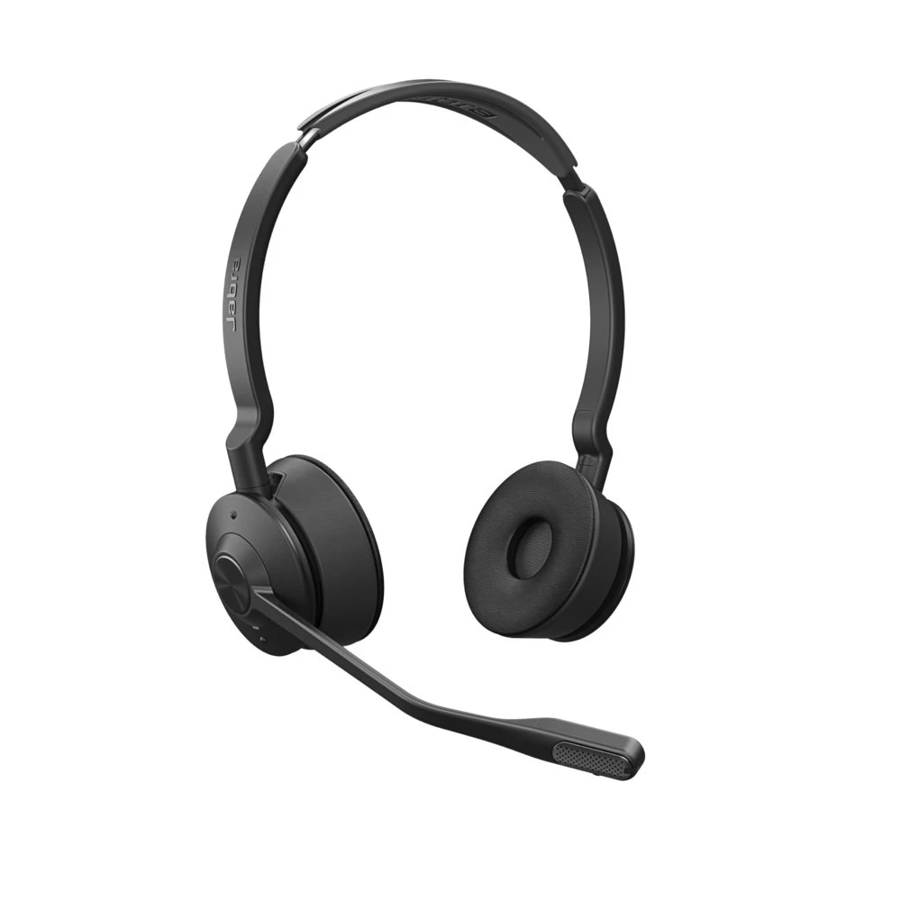 Jabra Engage 75 | Draadloze On-ear Stereo Headset | Oplaadstation | Zwart - Afbeelding 2