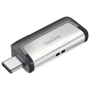 SanDisk Ultra Dual Drive USB Type-C | 128GB USB Flash Drive | USB Type-A / USB Type-C 3.2 Gen 1 (3.1 Gen 1) | Zwart, Zilver