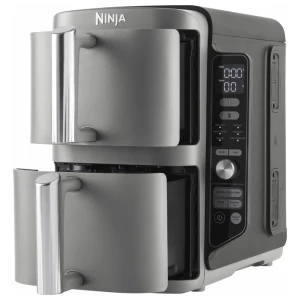 Ninja SL400EU Double Stack XL | Heteluchtfriteuse | Dubbel 9,5 l | 2470 W | Zwart, Grijs