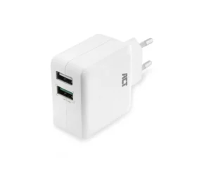 ACT AC2125 | Fast Charge Dual USB-A Oplader 30W | Wit
