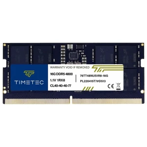 Timetec | 16GB 1×16GB DDR5 | 4800MHz | SODIMM | CL40 | Geheugenmodule | RAM