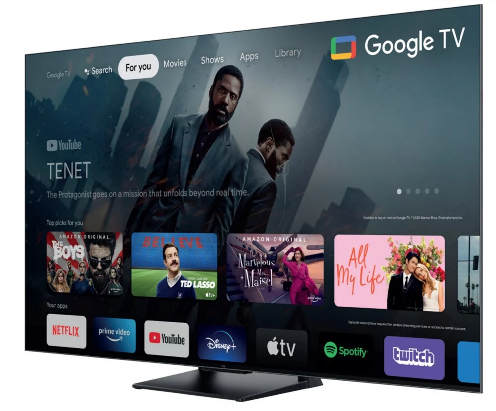 TCL C74 | 65'' Ultra HD 4K | QLED Smart TV | Wifi | Google TV | Local Dimming | Dolby Vision | 144Hz - Afbeelding 9