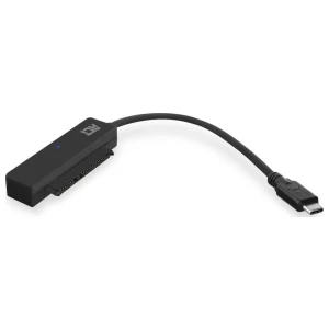 ACT kabel-tussenstuk | USB-C naar SATA 7-pin + 15-pin | Zwart | AC1525