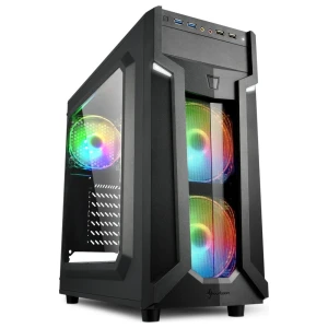 Sharkoon VG6-W RGB | Midi Tower Case | Zwart