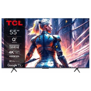 TCL 55C71B 55" | Ultra HD 4K QLED Smart TV | Google TV + Wifi | Dolby Vision & HDR10 | Quantum Dot Technologie + Slim Design | 120Hz