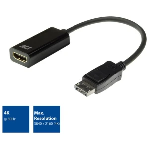 ACT AC7555 DisplayPort naar HDMI Adapter | Female | 4K | Zip Bag