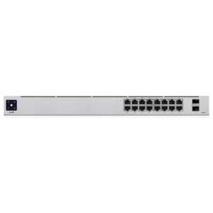 Ubiquiti UniFi USW-16-POE Gen2 | 16-poorts Managed L2/L3 Gigabit Switch | 8x PoE+ (802.3at) | 2x SFP | 42W PoE-budget | Fanless | 1U Rackmount