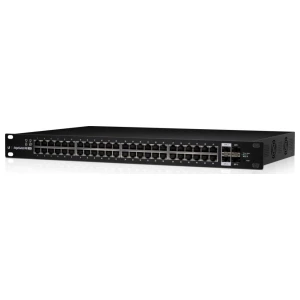Ubiquiti Networks ES-48-500W | Managed L2/L3 Gigabit Switch | 48 PoE-poorten (500W) | 1U Rackmount | Zwart