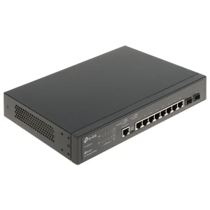TP-Link TL-SG3210 | JetStream Managed L2+ Switch | 10 Poorten | Gigabit Ethernet (10/100/1000 Mbps) | 8x RJ45 + 2x SFP | Omada SDN | Rackmount | Zwart