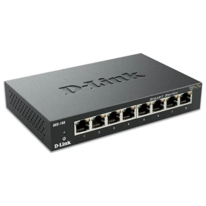 D-Link DGS-108 | Unmanaged Switch | Gigabit Ethernet (10/100/1000) | Zwart