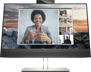 HP E24m G4 23,8" | 1920x1080 FHD IPS | 5ms | 99% sRGB | USB-C met 65W Power Delivery | 5MP Pop-up Webcam | Stereo Speakers | Microfoon | Monitor