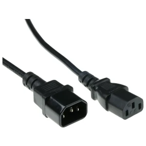 ACT 230V Aansluitkabel | C13 naar C14 | 1,8 m | Zwart | Stroomsnoer voor Apparatuur & UPS