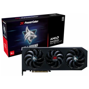 Powercolor Hellhound AMD Radeon RX 9070 XT | 16GB GDDR6 VRAM | Videokaart | GPU | AMD
