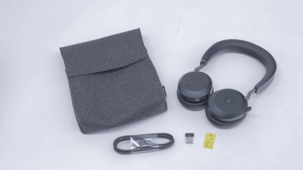 Jabra Evolve2 75 | Draadloze On-Ear Headset | ANC | RF | USB-A | Zwart | 2e Kans - Afbeelding 4
