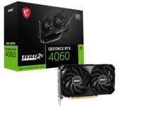 MSI GeForce RTX 4060 Ventus 2X Black OC | 8GB GDDR6 | Videokaart | GPU | NVIDIA | OPEN BOX