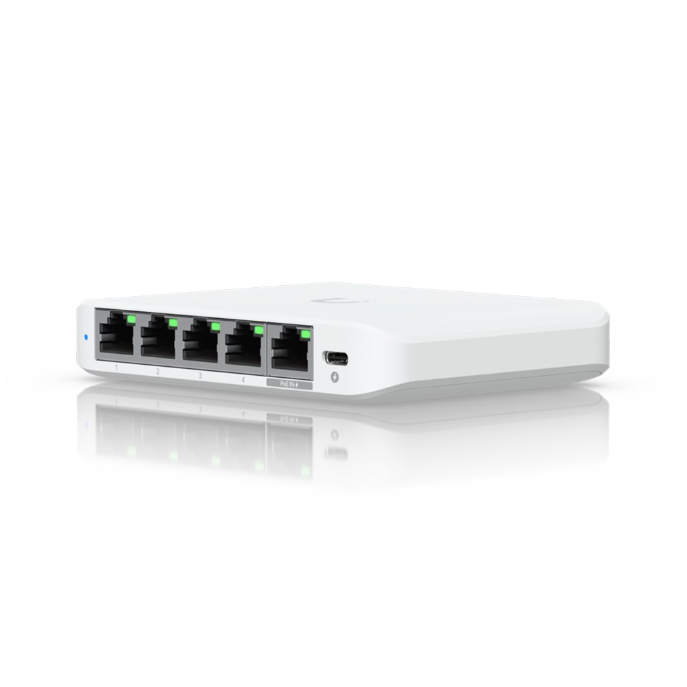 Ubiquiti UniFi Flex Mini 2.5G Managed 2.5G Ethernet (100/1000/2500) Power over Ethernet (PoE) Desktop Wit
