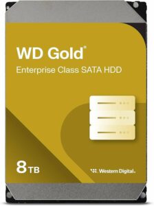 Western Digital Gold WD8005FRYZ | 8TB Enterprise Harde Schijf | 7200 RPM | 256MB Cache | SATA III | 3.5 inch