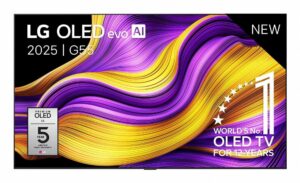 LG OLED55G55LW | 55'' OLED evo AI G5 Smart TV | 4K Ultra HD 165Hz | Dolby Vision & Atmos | Zilver | Inclusief muurbeugel - Zonder standaard