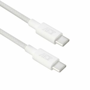 ACT AC3085 | USB 2.0 Kabel | USB-C naar USB-C | 240W | 480Mbps | Wit | 2 Meter
