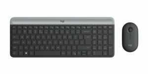 Logitech MK470 Slim Combo | Draadloos Toetsenbord en Muis | QWERTY US International | Grafiet | RETURNED