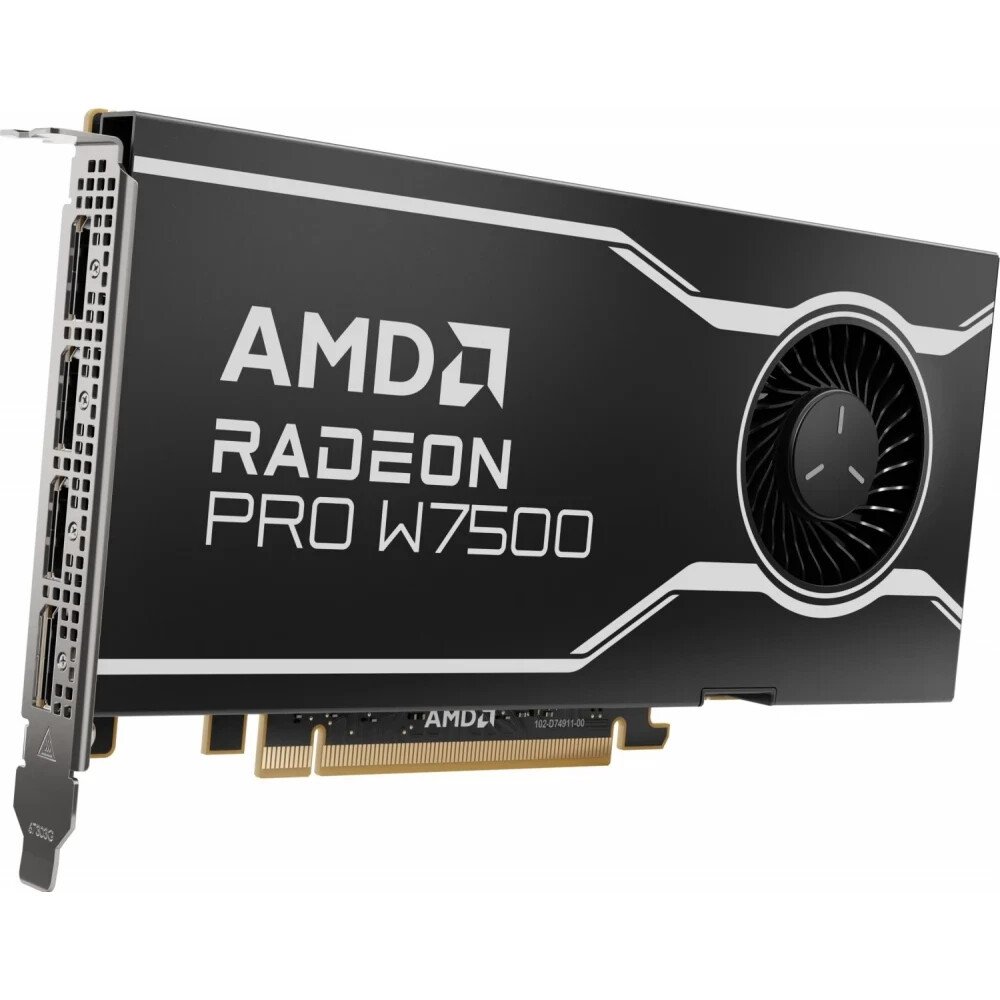 AMD Radeon PRO W7500 | 8GB GDDR6 | PCIe 4.0 x8 | 4x DisplayPort 2.1 | Workstation Videokaart