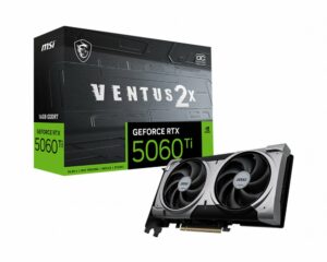 MSI GeForce RTX 5060 TI VENTUS X2 OC PLUS | 16GB GDDR7 | DLSS 4 | Videokaart | Nvidia GPU