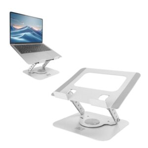ACT AC8136 | 360° Draaibare Laptopstandaard tot 15,6" | Traploos Hoogte en Hoek Verstelbaar | Metaal