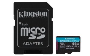 Kingston Canvas Go! Plus | MicroSDXC | 64GB | Class 10 | UHS-I U3