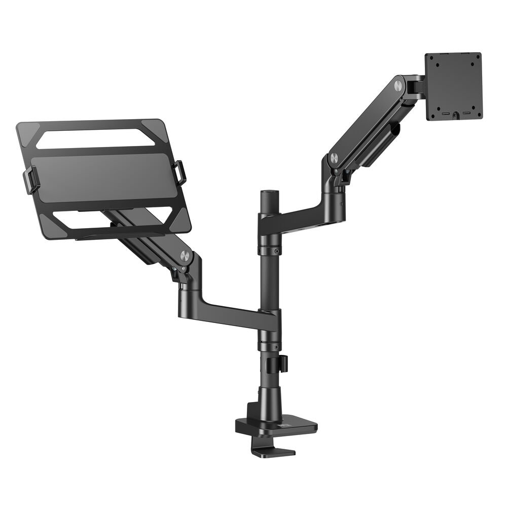 ACT AC8341 Premium | Verstelbare Monitor-bureaubeugel | Tot 49" | Max 20kg | VESA 100x100 | 1 Monitor en Laptop | OPEN BOX
