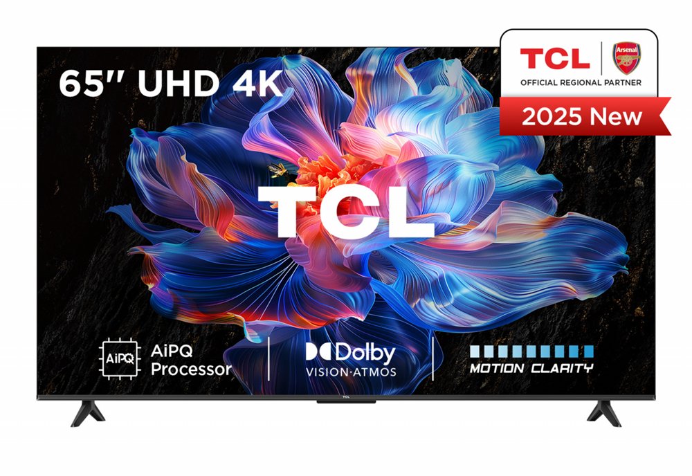 TCL 65V6C | 65" 4K Ultra HD DLED Smart TV | Google TV | Dolby Vision | 60Hz (2025) | OPEN BOX