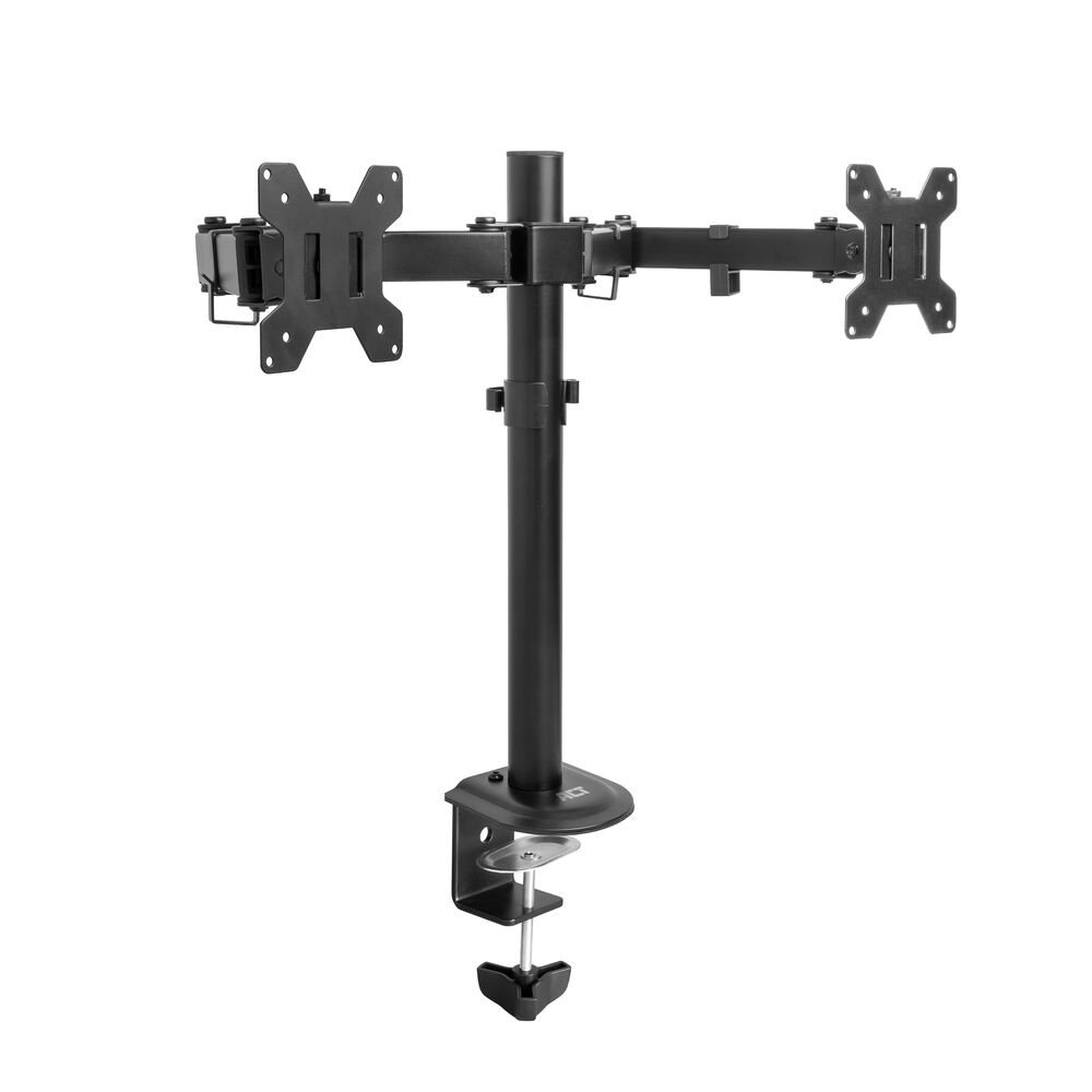 ACT Essentials AC8362 | Monitorarm voor 2 Schermen tot 32" | 8kg per Scherm | VESA 75x75 / 100x100 | Bureauklem