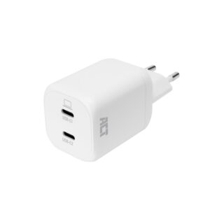 ACT AC2175 | 100W USB-C-lader | 2× USB-C | Power Delivery 3.2 | PPS & AVS | GaNFast