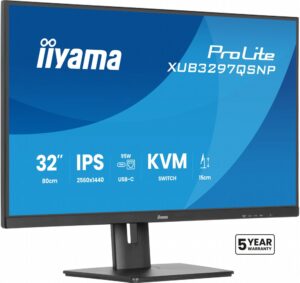 iiyama ProLite XUB3297QSNP-B1 | 32" QHD IPS | 100Hz | USB-C 95W | RJ45 | KVM-switch | Zwart